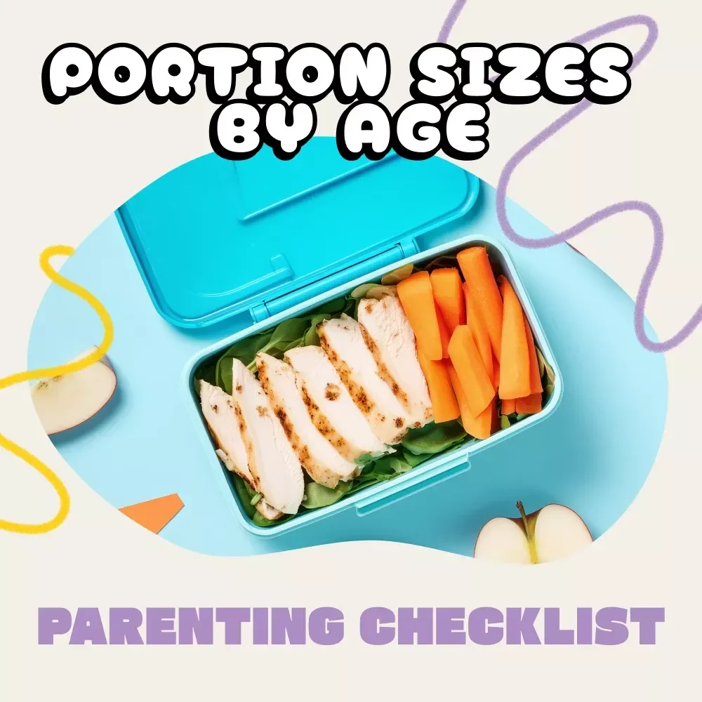 Parenting Checklist: Portion Sizes by Age | Digital Download Guide for Balanced Nutrition, Healthy Eating Habits & Family Meal Planning