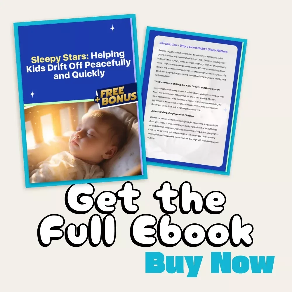 Sleepy Stars: Helping Kids Drift Off Peacefully and Quickly | eBook Guide for Parents | How to Help Kids Fall Asleep Faster | Digital Download for Calm Bedtimes