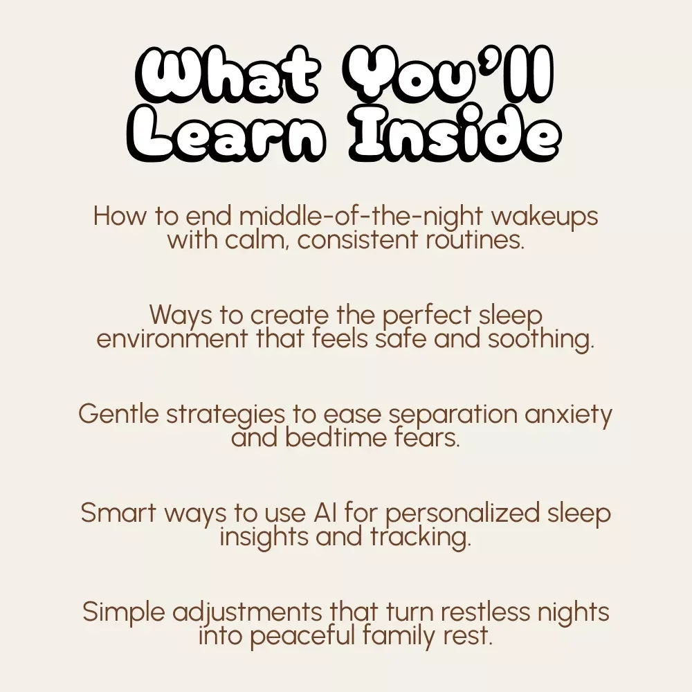 Helping Your Toddler Sleep Through the Night | Gentle Parenting eBook for Peaceful Bedtimes | How to Stop Toddler Night Waking Naturally