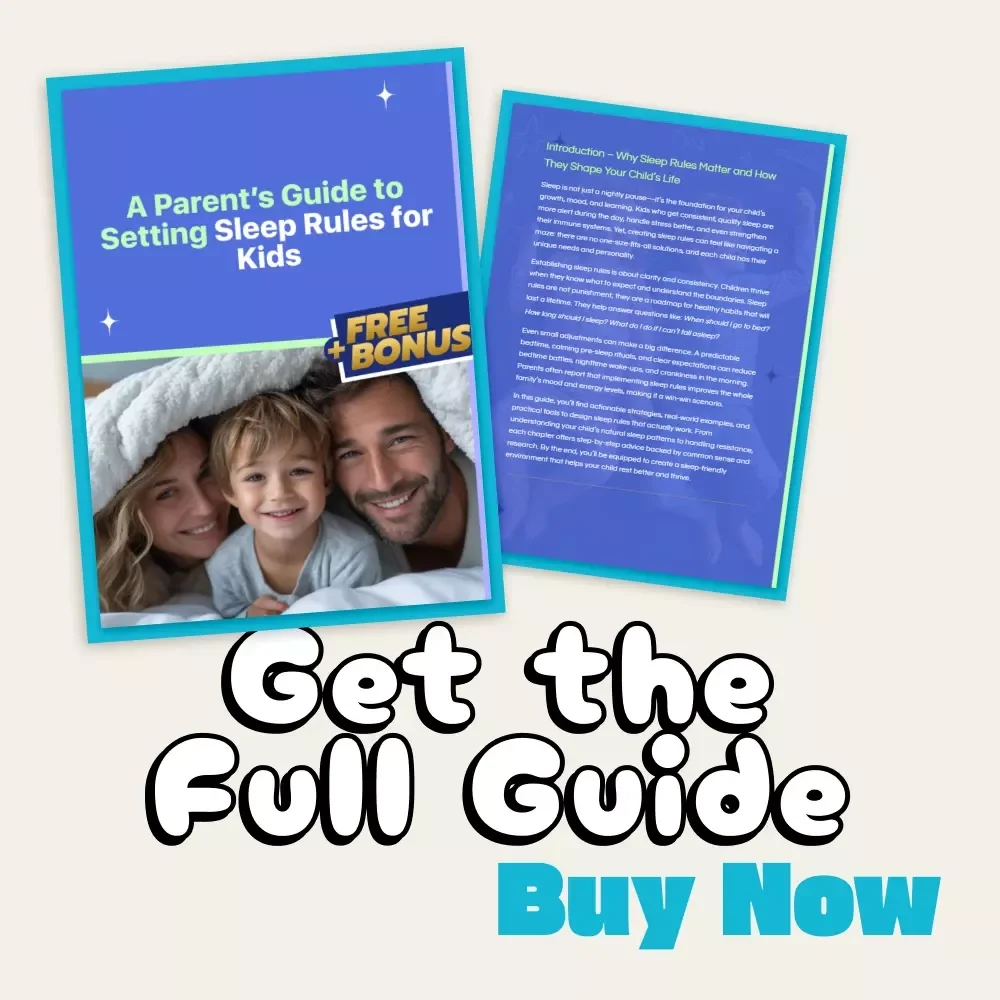 A Parent’s Guide to Setting Sleep Rules for Kids | Printable Digital Download | How to Set Sleep Rules for Kids | Parenting eBook & Sleep Routine Guide