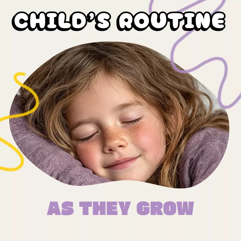 Adjusting Your Child’s Routine as They Grow – A Parent’s Guide to When to Adjust Nighttime Routine by Age | Printable Digital Download, Sleep Schedule eBook for Every Stage