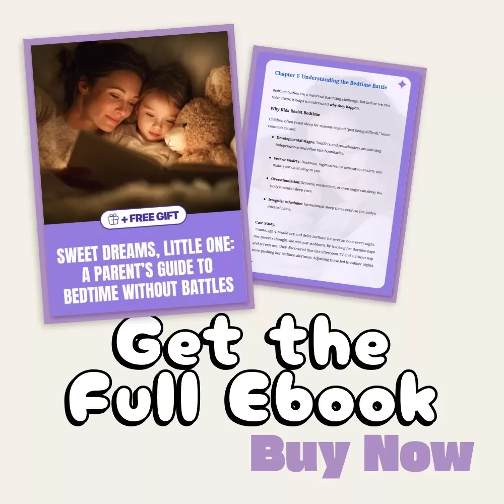 Sweet Dreams, Little One: A Parent’s Guide to Bedtime Without Battles | Gentle Sleep Training eBook for Parents | What to Do When Child Resists Going to Bed | Peaceful Bedtime Routine Guide
