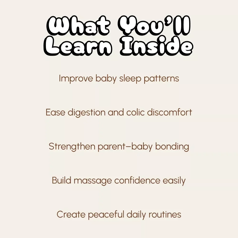 A Parent’s Guide to Gentle Baby Massage | How to Start Gentle Baby Massage eBook for New Parents | Step-by-Step Infant Massage Techniques for Bonding, Sleep & Relaxation