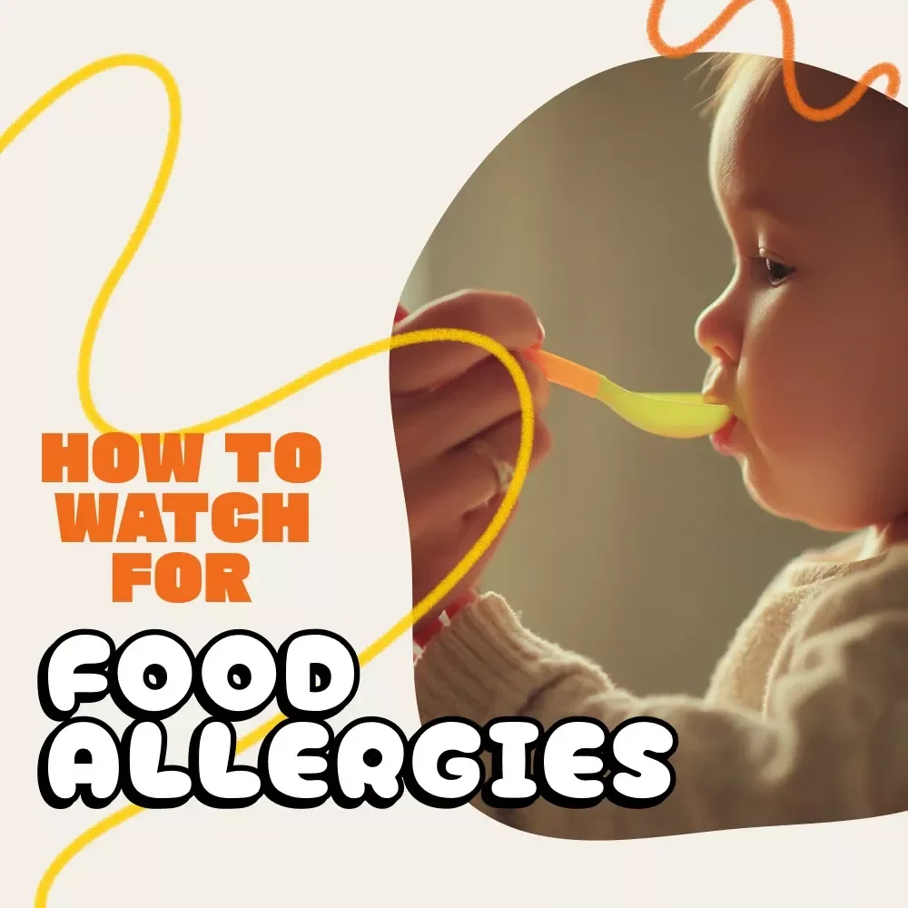 Tiny Tummy Detectives: How to Watch for Food Allergies Checklist | Baby Food Allergy Guide | Printable Pediatric Allergy Tracker for Parents