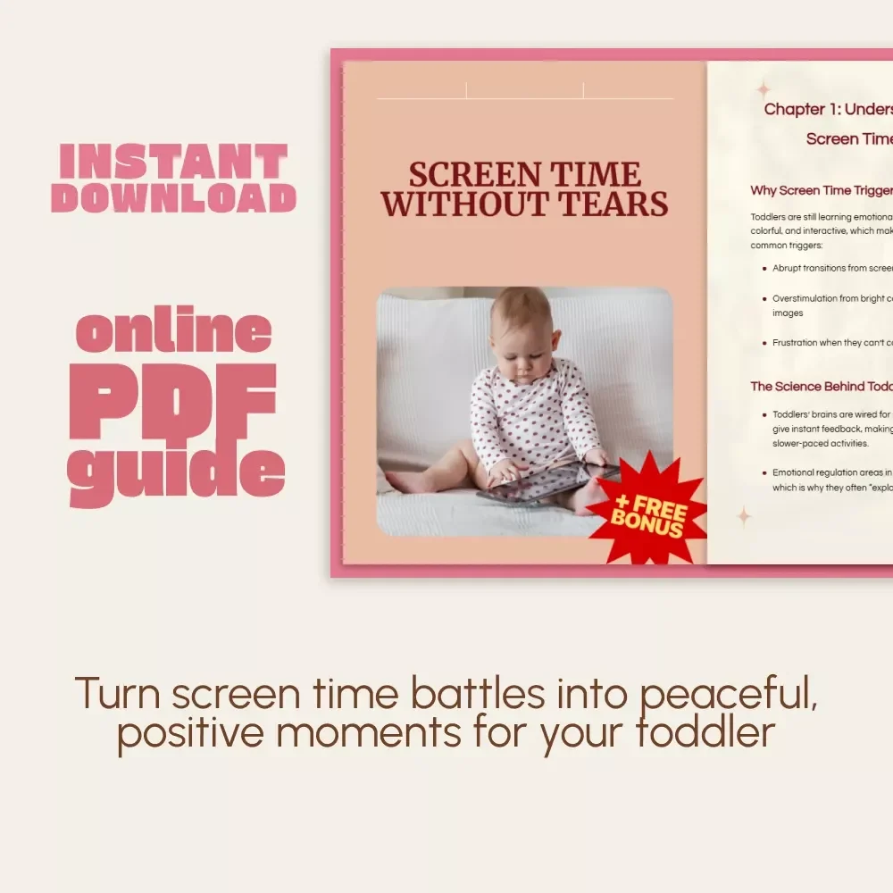 Screen Time Without Tears: A Digital Guide on How to Manage Toddler Screen Time Tantrums