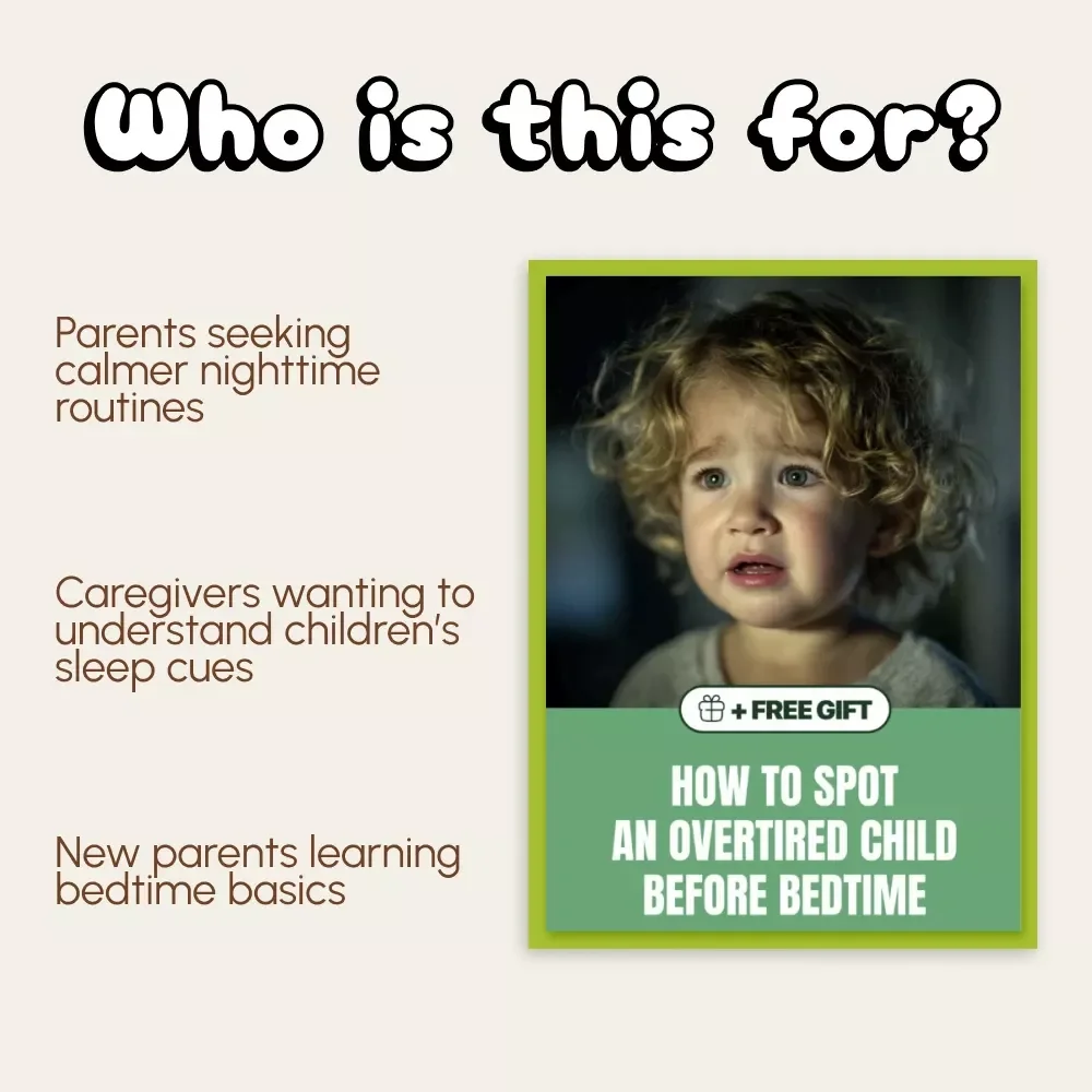 How to Spot an Overtired Child Before Bedtime | Printable Parenting Guide | Digital Download on How to Know if Child is Overtired at Bedtime | Gentle Sleep Strategies for Parents