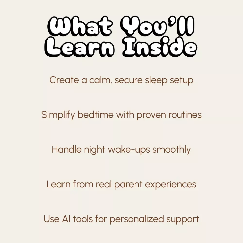 Peaceful Nights Together | How to Manage Co-Sleeping at Night Guide | Gentle Parenting eBook for Calmer Sleep Routines, Safety Tips & AI-Powered Prompts