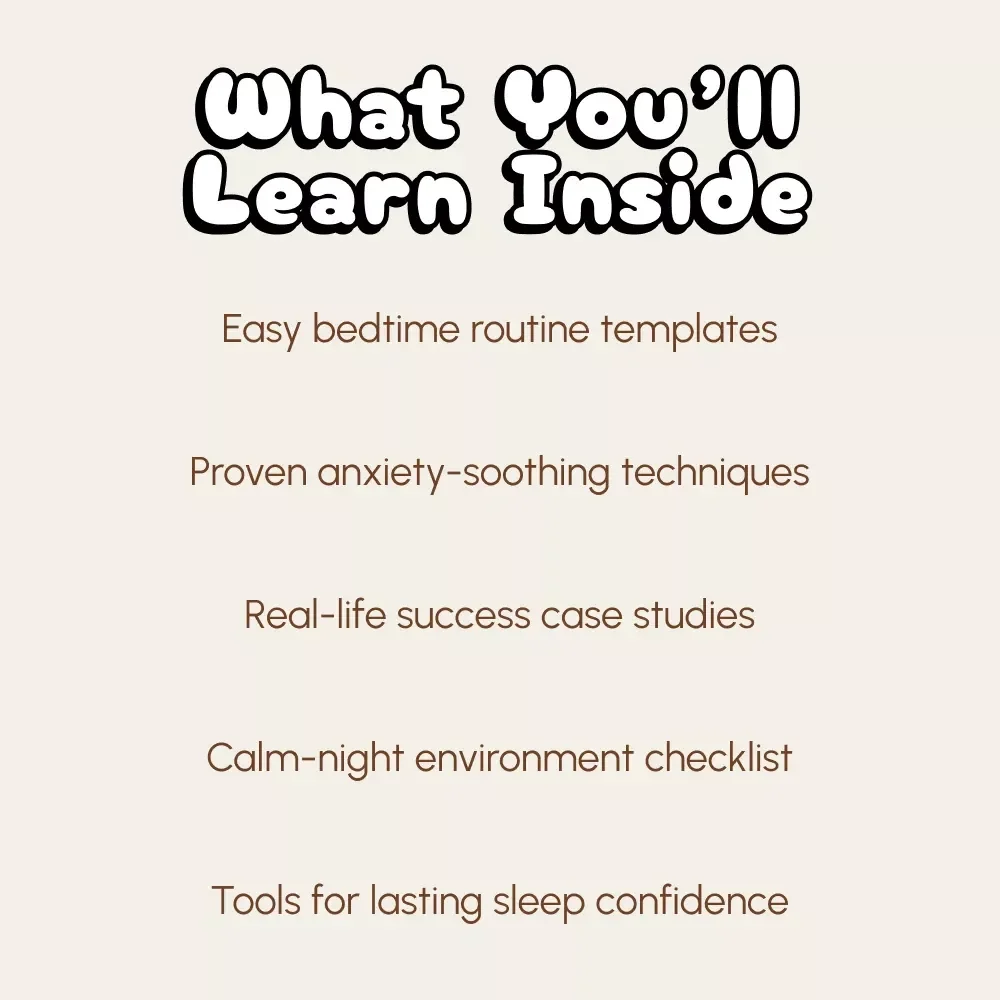 Sweet Dreams Without Worries | Ebook for Parents on How to Reduce Anxiety About Bedtime | Gentle Sleep Confidence Guide for Kids
