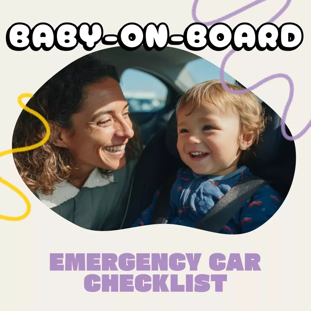 Baby-On-Board Emergency Car Checklist: Never Panic Again! | Printable Baby Travel Safety Guide | Digital Download | what emergency supplies to keep in car with baby