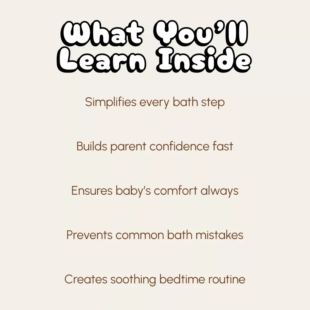 Complete Guide to Bathing Your Newborn | Digital eBook for New Parents | Learn How to Bathe Newborn Safely with Step-by-Step Instructions & Expert Tips