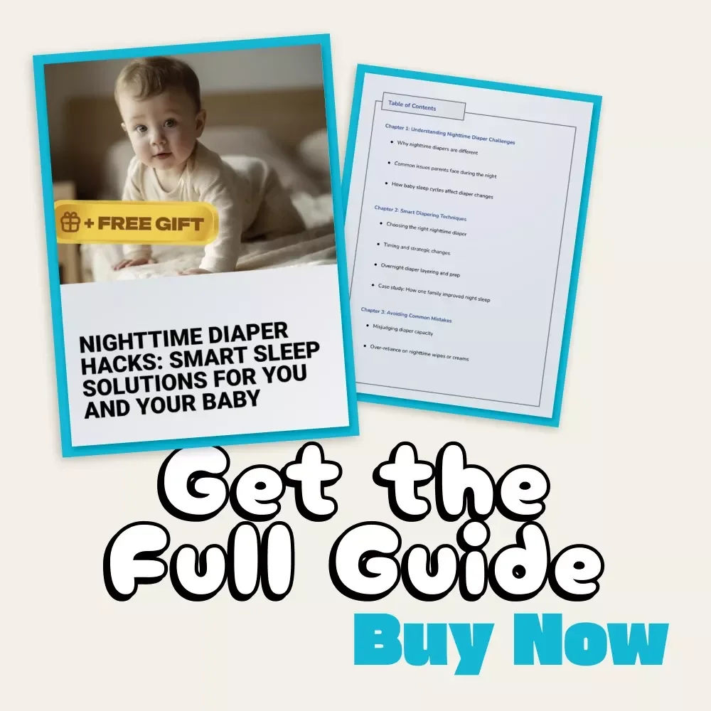 Nighttime Diaper Hacks: Smart Sleep Solutions for You and Your Baby | Baby Sleep Guide, Parenting eBook, Digital Download for New Parents, Nighttime Diaper Tips & Tricks