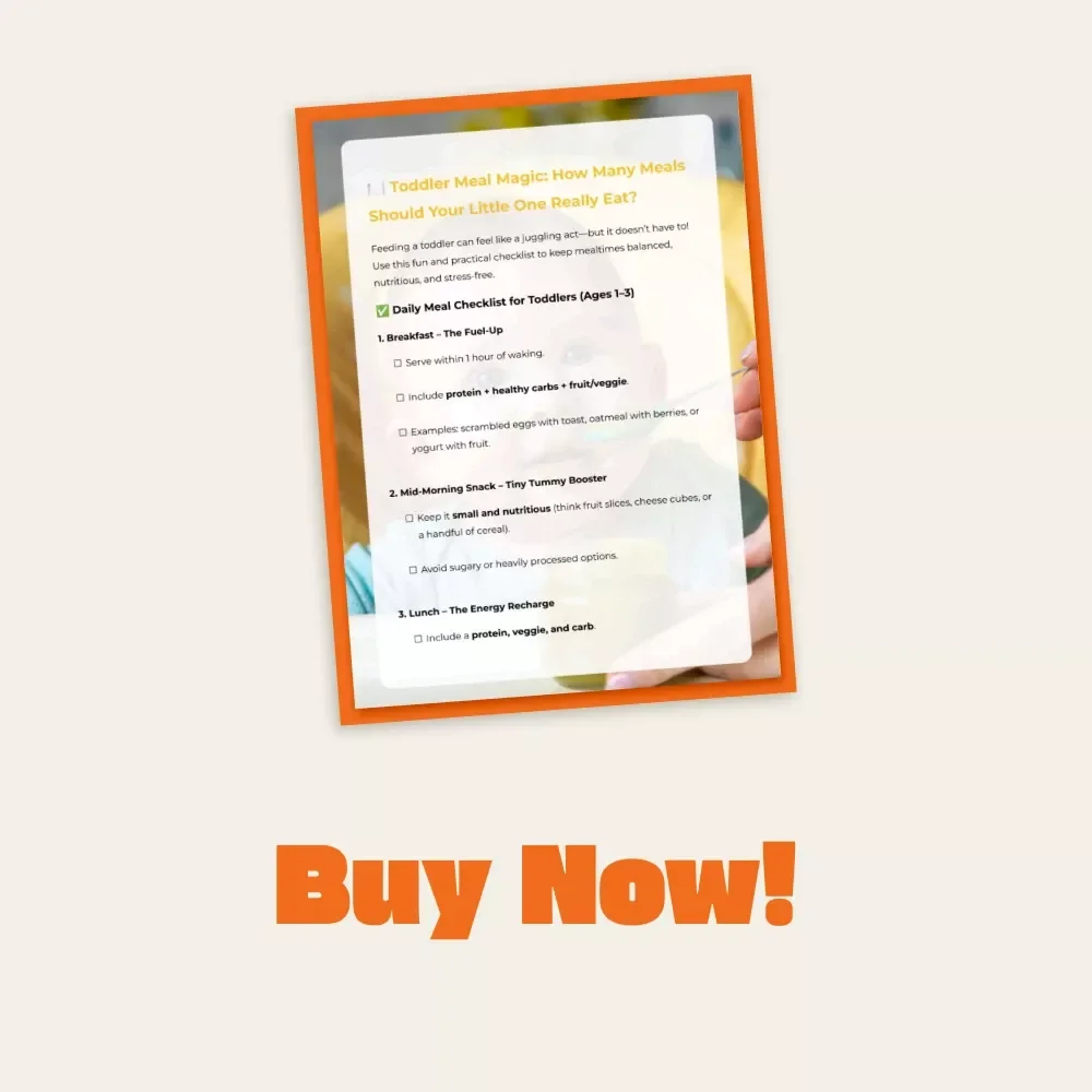 Toddler Snack Attack: Healthy Treats Your Little One Will Love | Printable Toddler Snack Guide | Kids Nutrition Checklist | Healthy Snack Ideas for Toddlers | Instant Digital Download