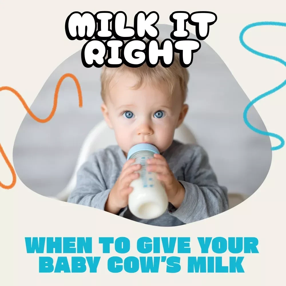 The “Milk It Right!” Checklist: When to Give Your Baby Cow’s Milk | Digital Download Baby Feeding Guide, Toddler Nutrition eBook, Printable Checklist for Parents