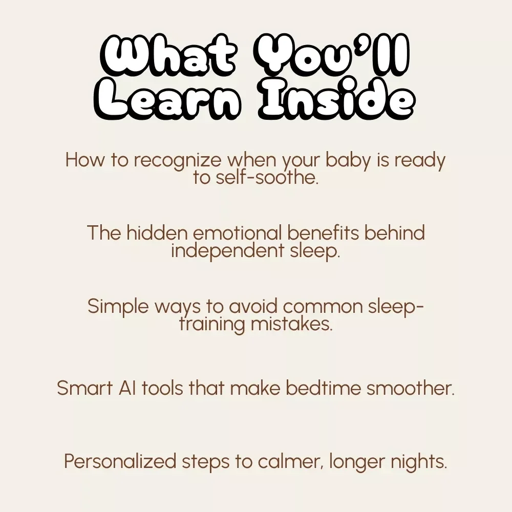 Peaceful Nights, Little Steps | Baby Sleep Guide for Parents | Understanding What is Self Soothing at Night | Digital Download for Gentle Sleep Routines