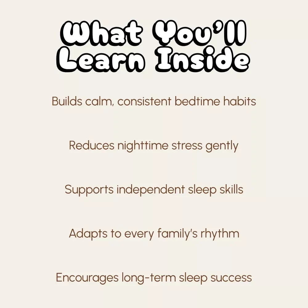 Gentle Nights | Gradual Sleep Training Guide for Parents | Gentle Nighttime Routine eBook | Baby & Toddler Sleep Support Digital Download