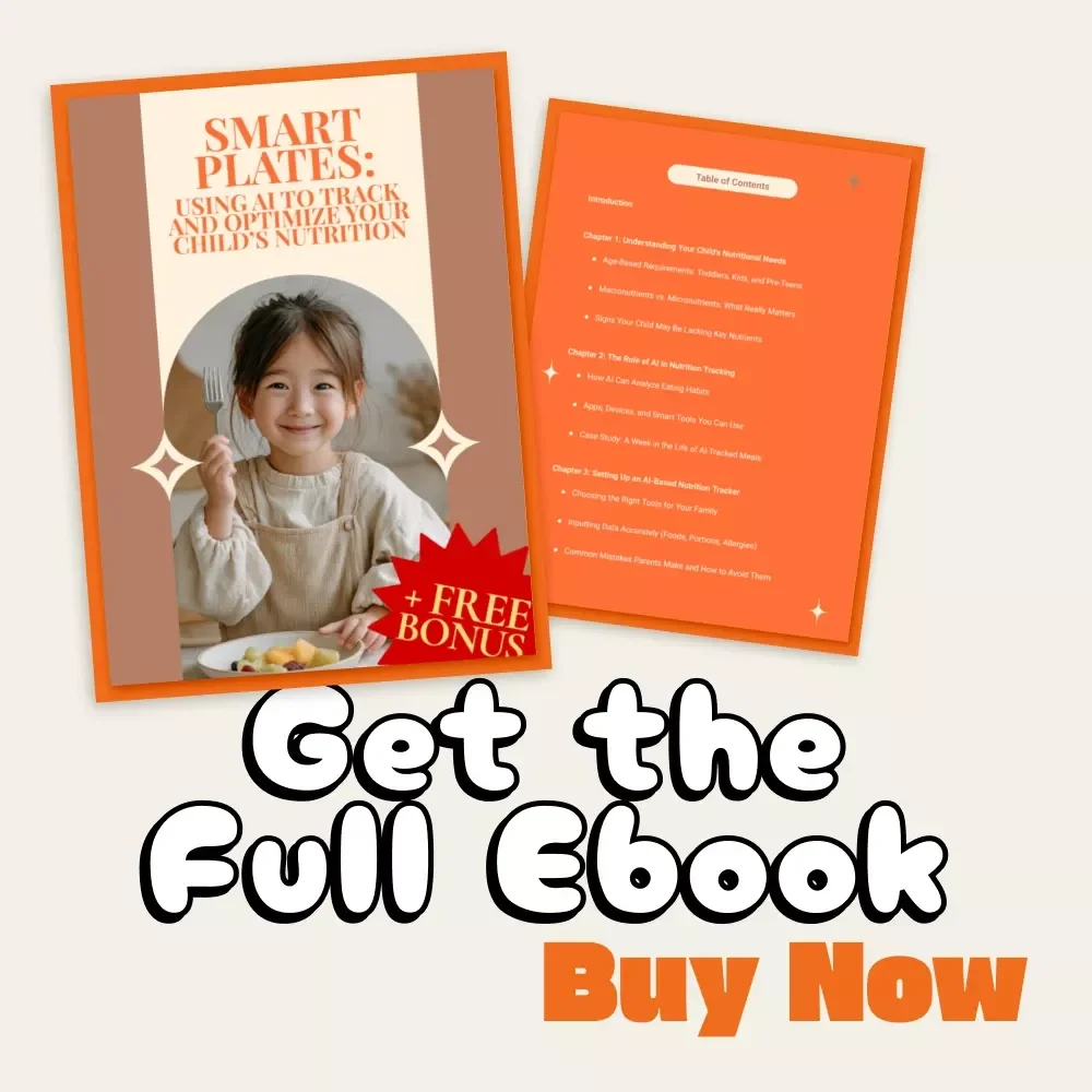 Smart Plates: Using AI to Track and Optimize Your Child’s Nutrition | Digital Guide for Parents | AI Nutrition Tracking eBook | Family Health & Wellness Download