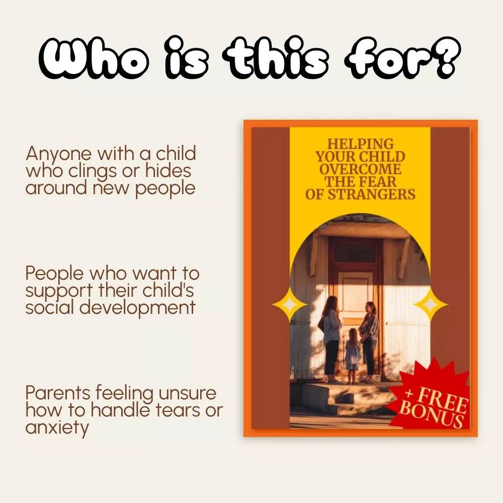 Helping Your Child Overcome the Fear of Strangers | A Parent's Gentle Guide to Handling Child's Fear of Strangers | Digital eBook Download