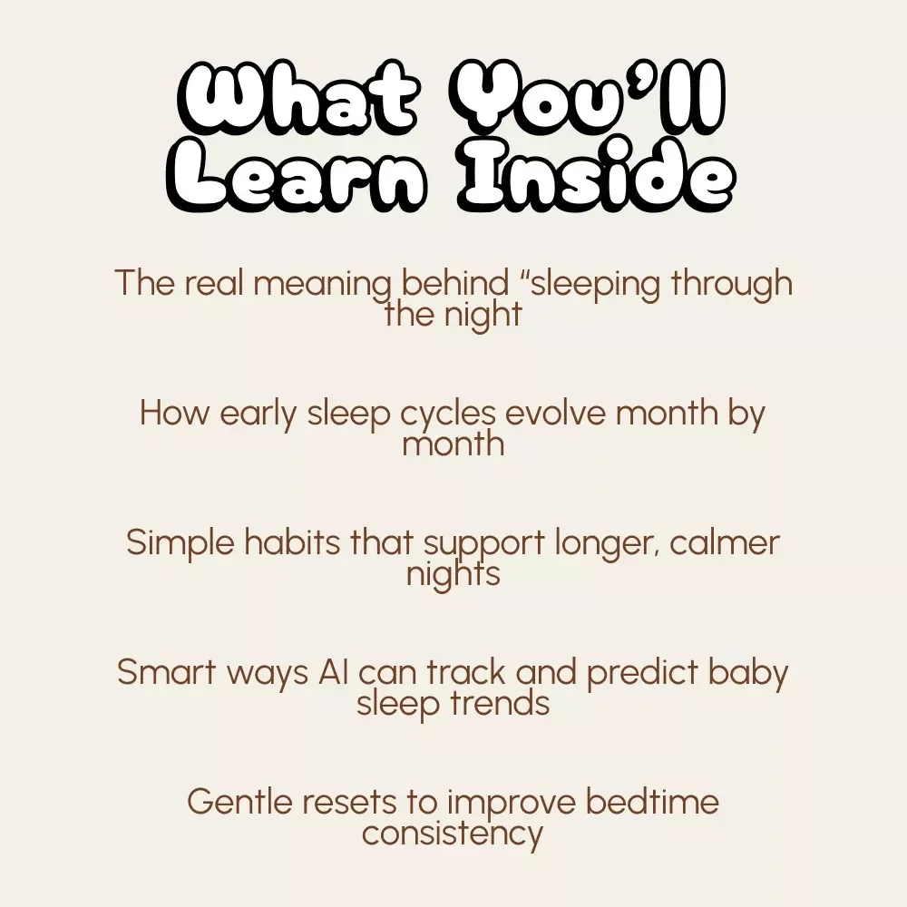 The Sleep Milestone Every Parent Awaits | Newborn Sleep Guide | When Should Newborn Sleep Through the Night | Digital Download for New Parents