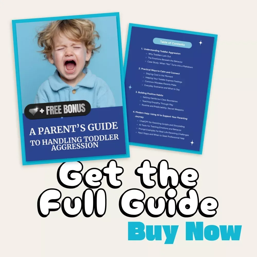 A Parent’s Guide to Handling Toddler Aggression | Gentle Parenting eBook, Positive Discipline, Calm Connection Strategies, AI Parenting Tools
