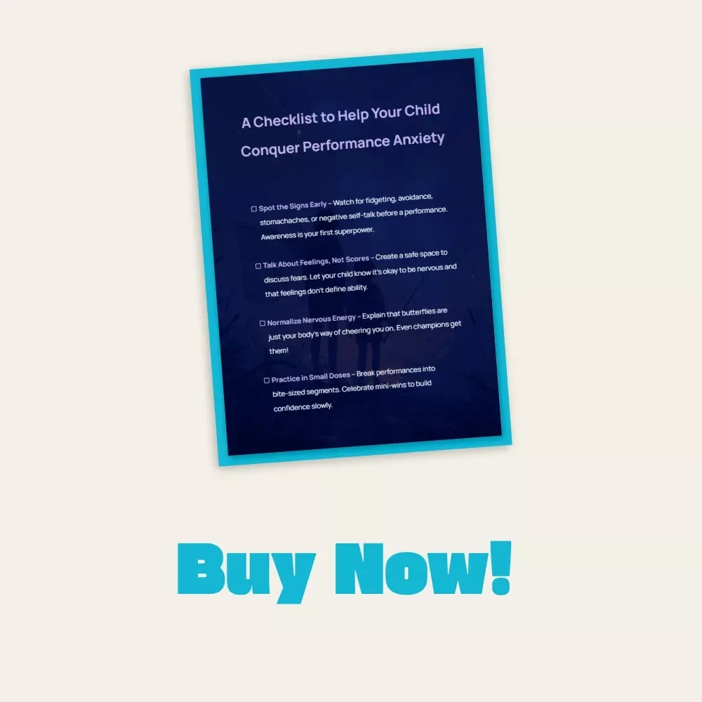 The Performance Anxiety Toolkit: A Digital Checklist to Help Your Child Conquer Stage Fright & Build Confidence - Instant Download