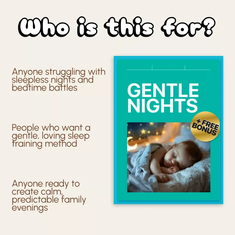 Gentle Nights | Gradual Sleep Training Guide for Parents | Gentle Nighttime Routine eBook | Baby & Toddler Sleep Support Digital Download