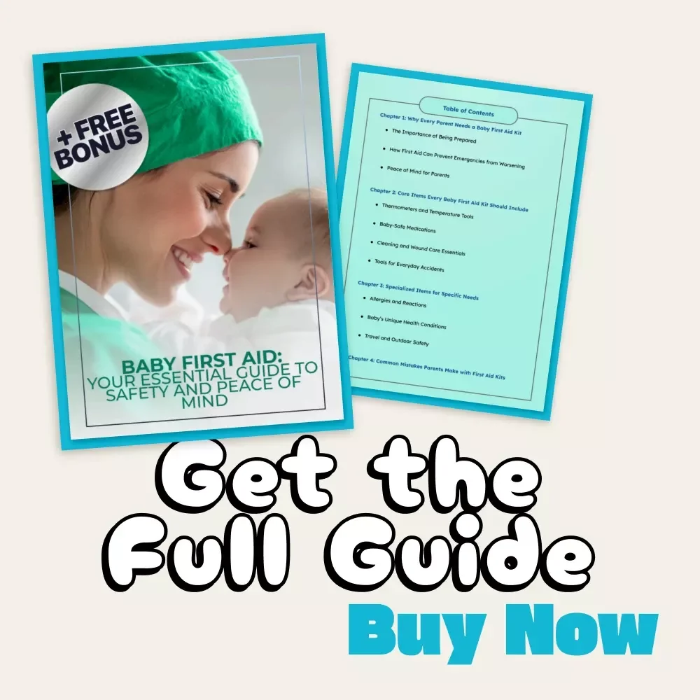 Baby First Aid: Your Essential Guide to Safety and Peace of Mind | Printable eBook for New Parents | Digital Download on What Should Be in Baby First Aid Kit