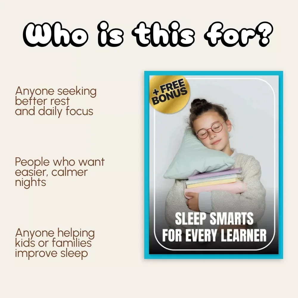 Sleep Smarts for Every Learner | Digital Guide on How to Teach Sleep Habits | Sleep Education eBook for Parents, Teachers & Coaches