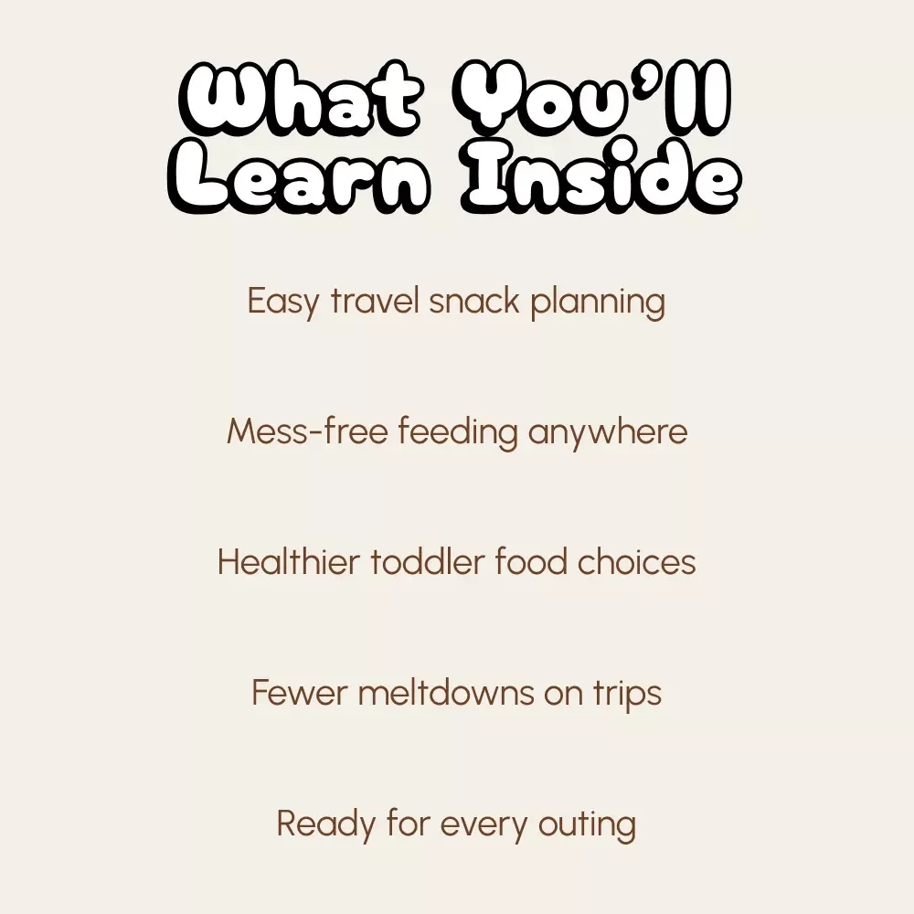 Toddler On-the-Go Feeding Survival Checklist | Printable Travel Feeding Guide for Parents | How to Feed Toddler On the Go | Family Travel Essentials
