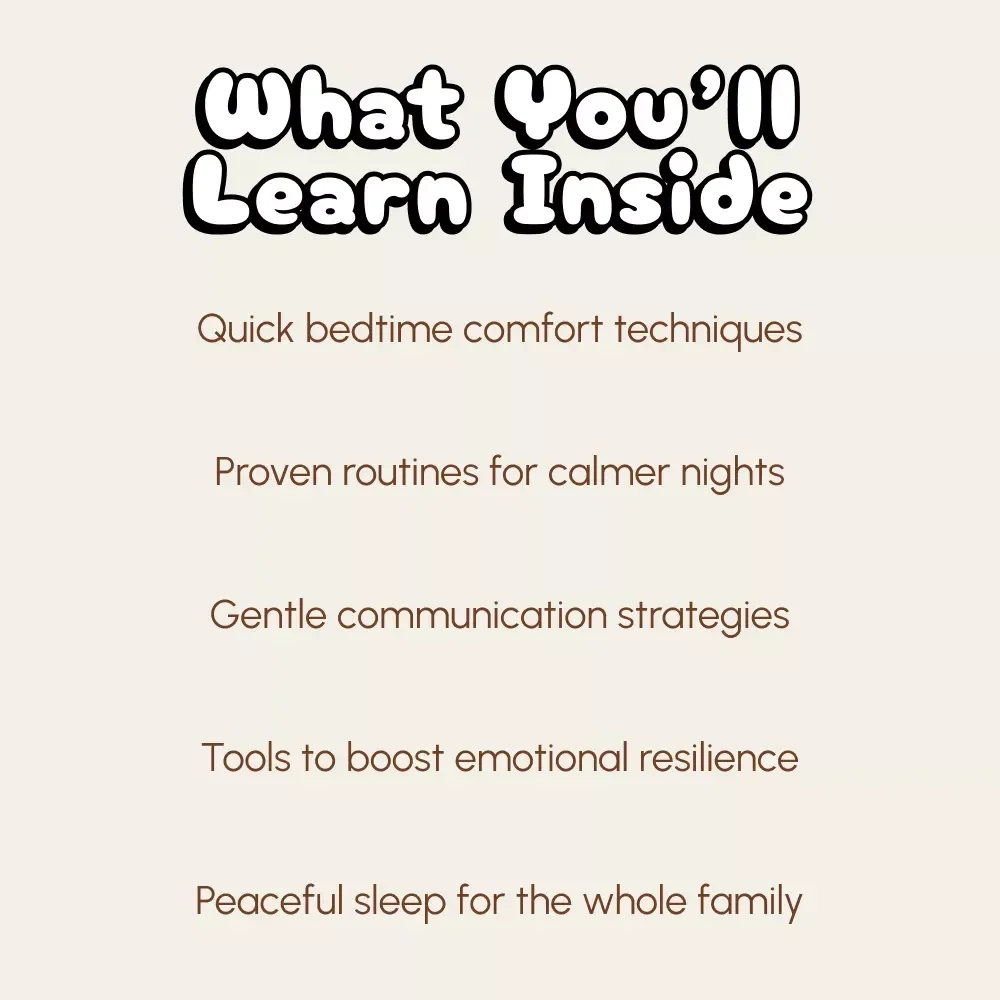 Safe Haven for Little Hearts | eBook on How to Comfort a Child After Waking from Nightmare | Gentle Parenting & Sleep Support Guide for Parents