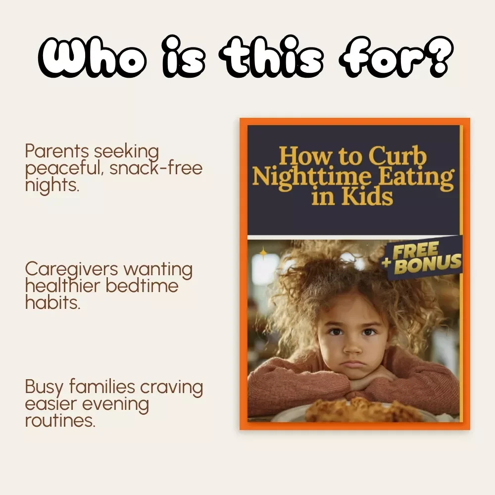 How to Curb Nighttime Eating in Kids | Digital Parenting Guide for Healthy Sleep & Nutrition Habits | Printable eBook & Instant Download