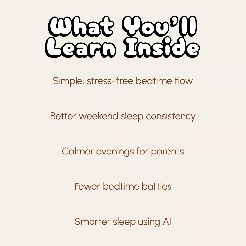No-Stress Kids Weekend Bedtime Checklist | Printable Family Sleep Routine Guide | Digital Download | How to Keep a Consistent Bedtime on Weekends for Kids