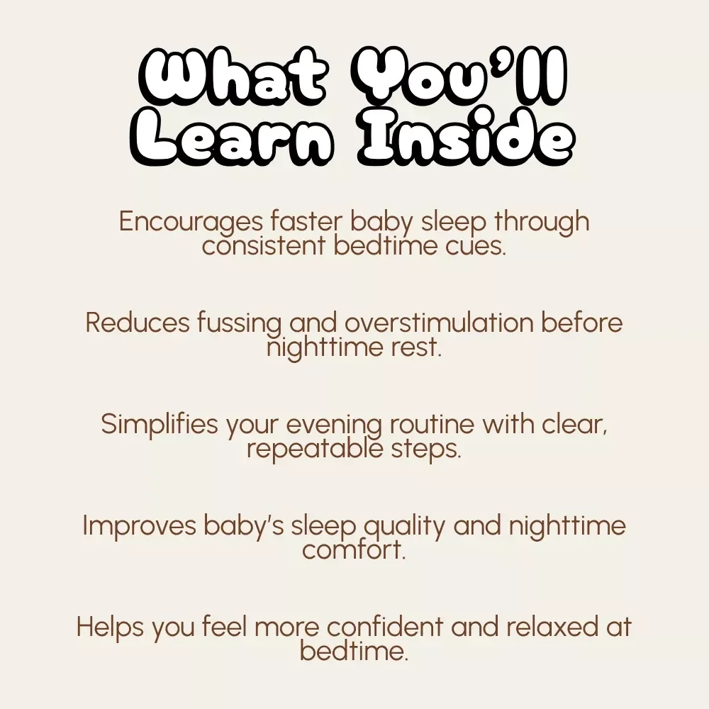 The Bedtime Bliss Checklist for Peaceful Newborn Nights | Digital Baby Sleep Routine Guide | Best Way to Settle Newborn at Bedtime | Instant Download