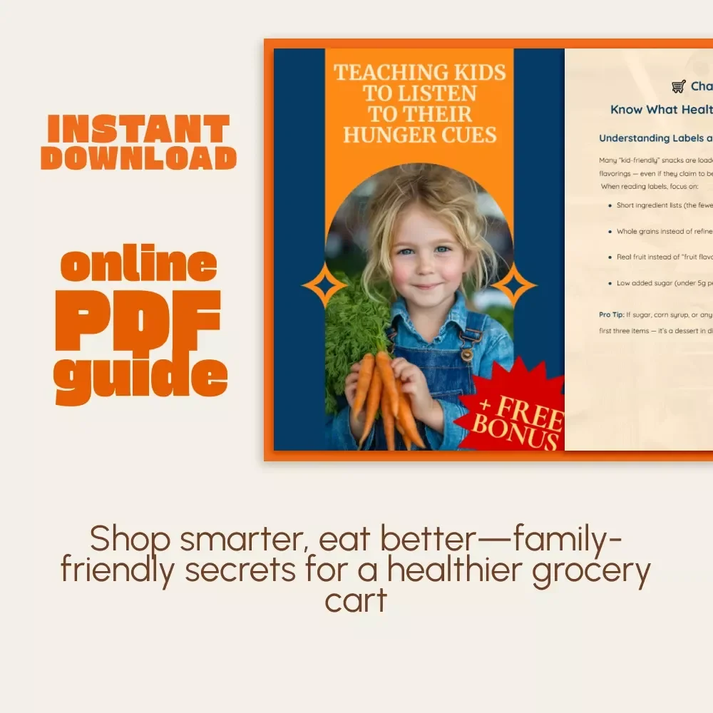 Smart Cart, Healthy Start | Digital Guide for Parents | How to Shop for Kid-Friendly Healthy Foods | Family Nutrition eBook & Printable Grocery Planner | Learn How to Shop Smart for Kids