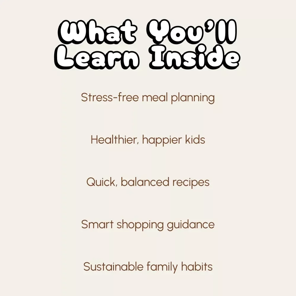 Smart Plates, Happy Kids: A Parent’s Guide to Building a Nutrition Plan | Printable Family Nutrition Guide | Digital Download for Parents | How to Build a Kid Nutrition Plan