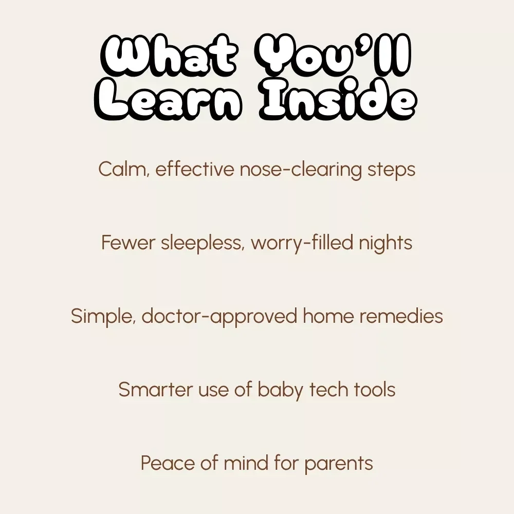 Breathe Easy, Baby: A Parent’s Guide to Clearing a Blocked Nose | Digital Download eBook for New Parents | Step-by-Step Tips on How to Clear Baby’s Blocked Nose Naturally and Safely