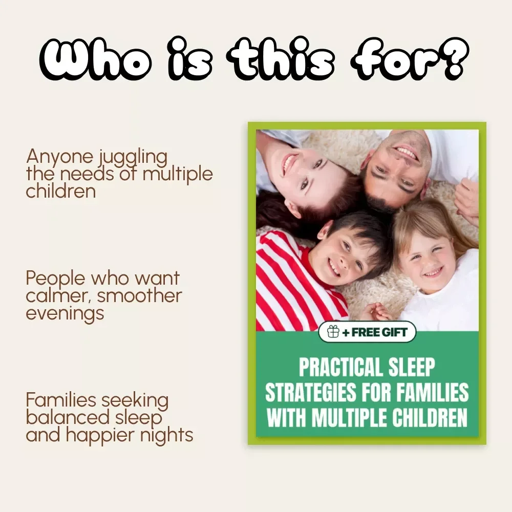 Practical Strategies for Families with Multiple Children | eBook for Busy Parents | Digital Download with Tips for Families with Multiple Kids at Night
