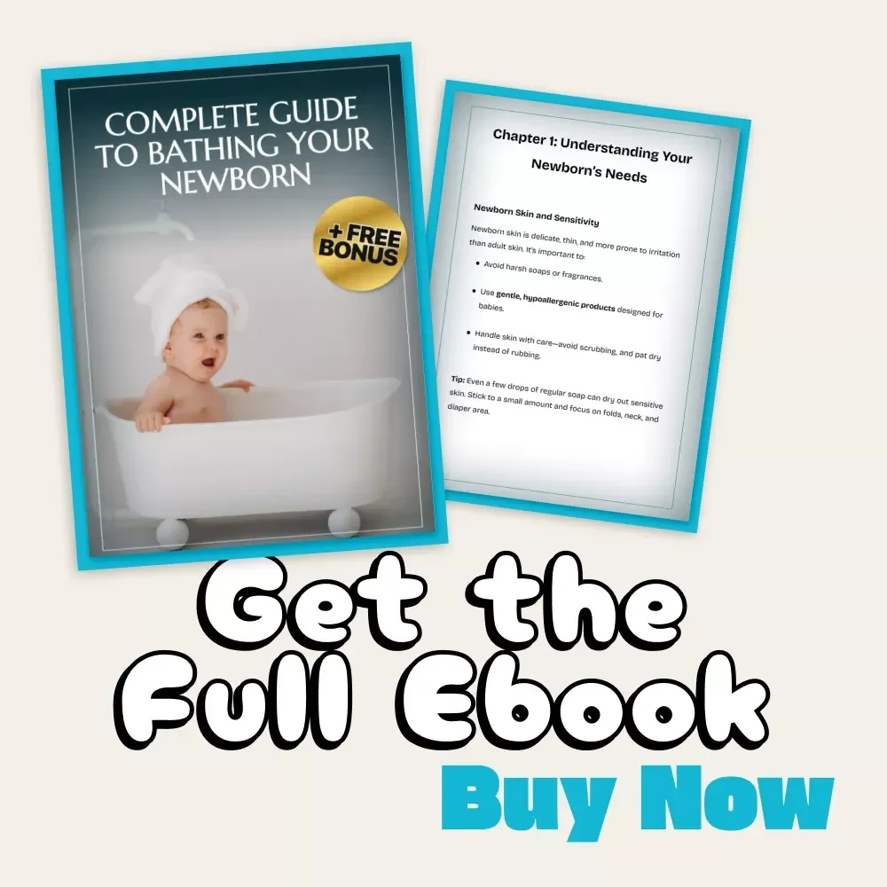 Complete Guide to Bathing Your Newborn | Digital eBook for New Parents | Learn How to Bathe Newborn Safely with Step-by-Step Instructions & Expert Tips
