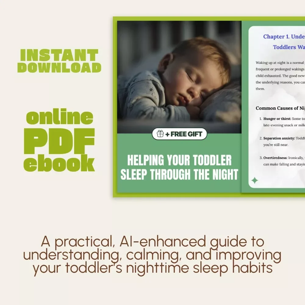 Helping Your Toddler Sleep Through the Night | Gentle Parenting eBook for Peaceful Bedtimes | How to Stop Toddler Night Waking Naturally