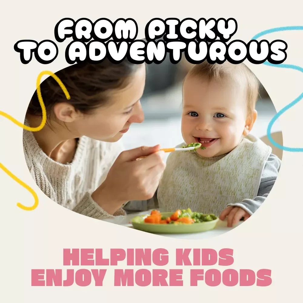 From Picky to Adventurous: A Parent’s Guide to Helping Kids Enjoy a Variety of Foods | How to Get Child to Eat Variety | Printable eBook for Parents & Caregivers