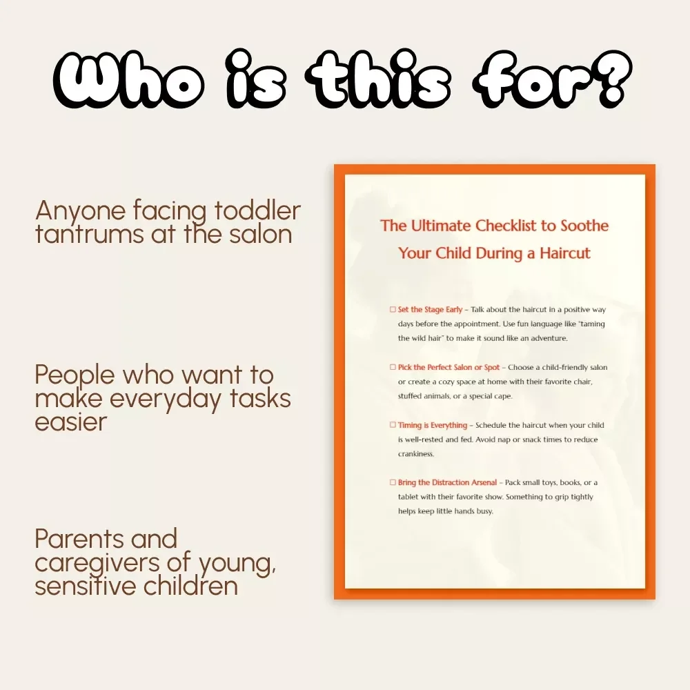 The Ultimate Checklist to Soothe Your Child During a Haircut | Stress-Free Kids Haircut Guide | How to Soothe Child During a Haircut Tips