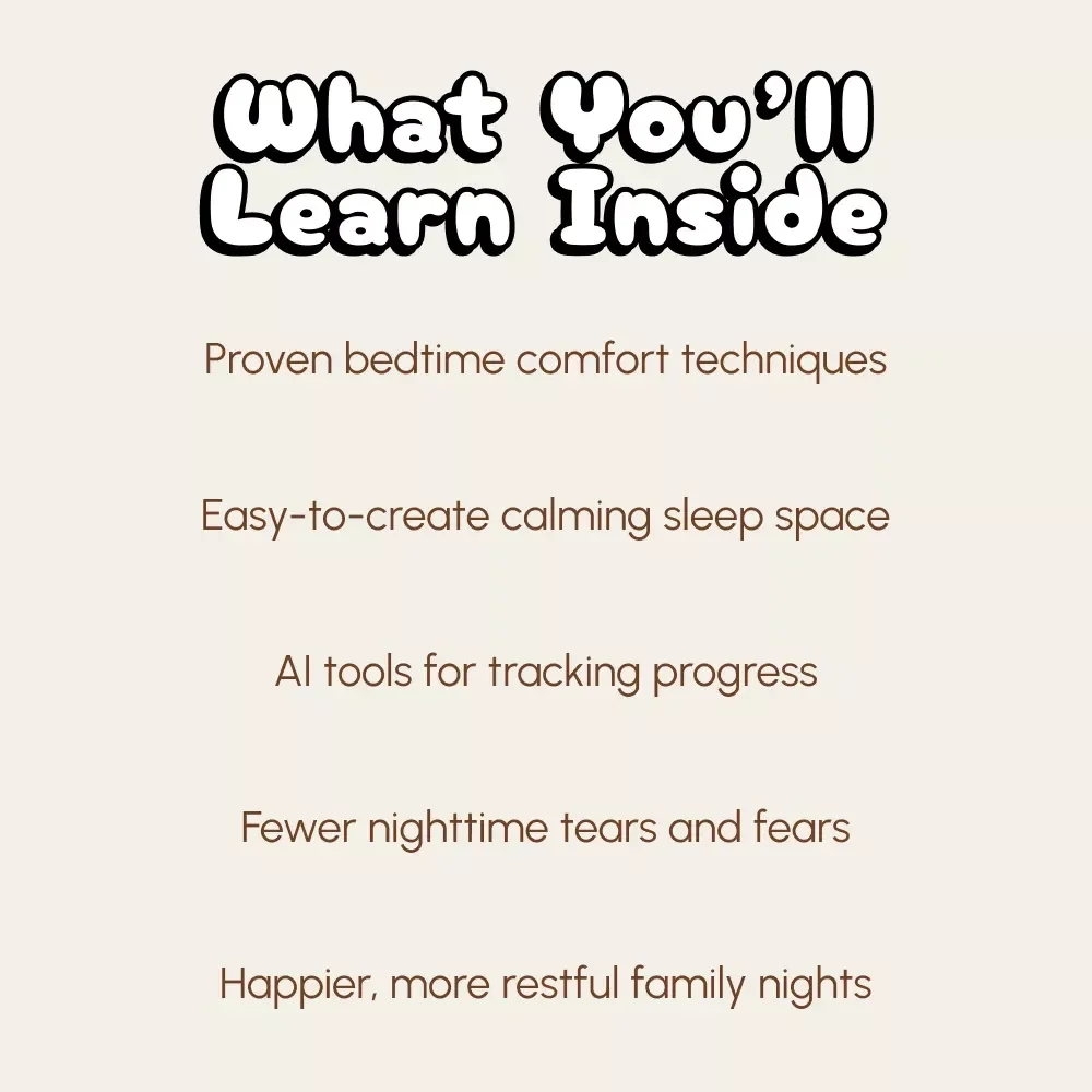 Nighttime Comfort: A Parent’s Guide to Soothing Toddler Nightmares | How to Handle Toddler Nightmares | Digital Download eBook & Printable Guide for Parents