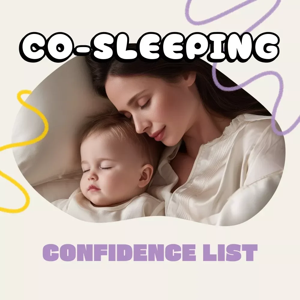 The Co-Sleeping Confidence List | Safe Baby Sleep Checklist | Digital Download for Parents | when is co-sleeping okay at night | Gentle Parenting Sleep Guide