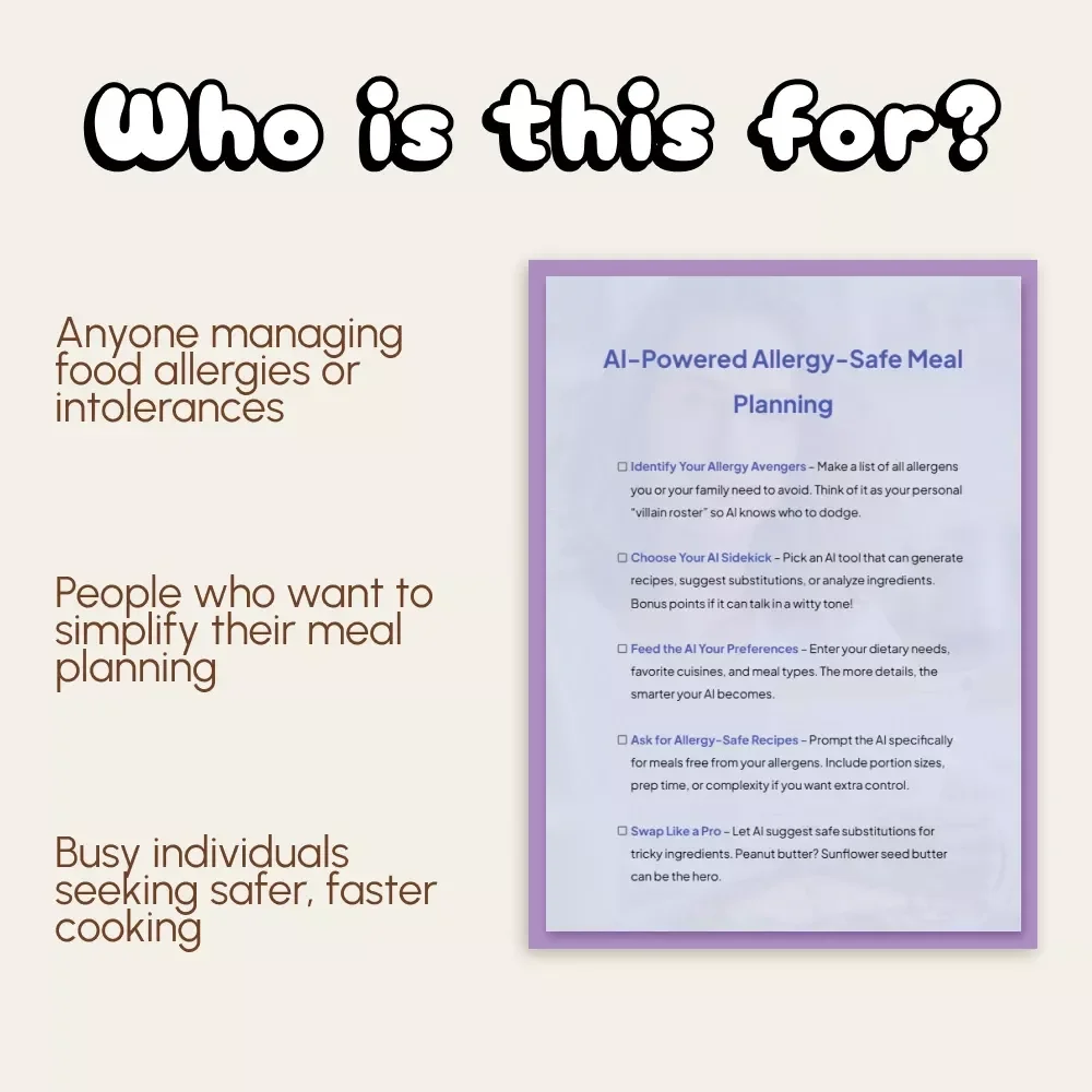 The Ultimate AI-Powered Allergy-Safe Meal Planning Checklist | Your Guide on How to Use AI for Allergy Safe Meal Planning