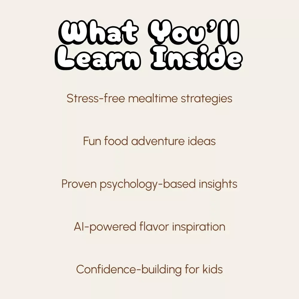 Adventurous Tastebuds for Little Food Explorers | Digital Guide for Parents on How to Encourage Child to Try New Flavors | Printable PDF eBook for Raising Curious Eaters