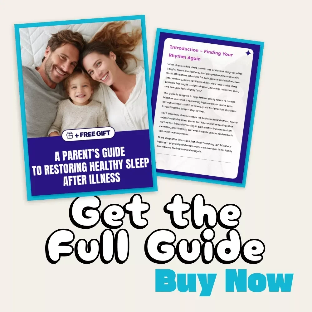 A Parent’s Guide to Restoring Healthy Sleep After Illness | Digital Sleep Recovery Guide for Families | How to Reset Sleep After Illness | Printable Wellness eBook for Parents