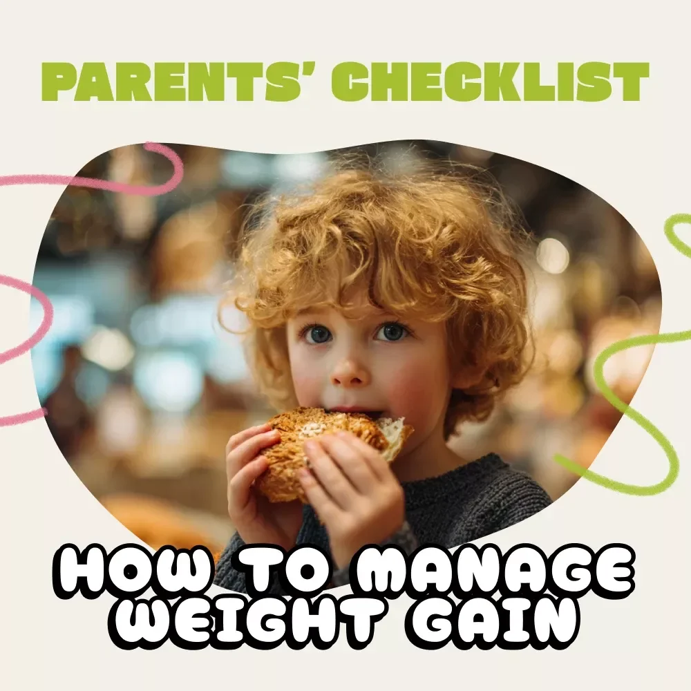 Managing Weight Gain in Kids Checklist | Digital Download Guide for Parents | How to Manage Weight Gain in Kids with Healthy Meals, Fun Activities & AI Planning