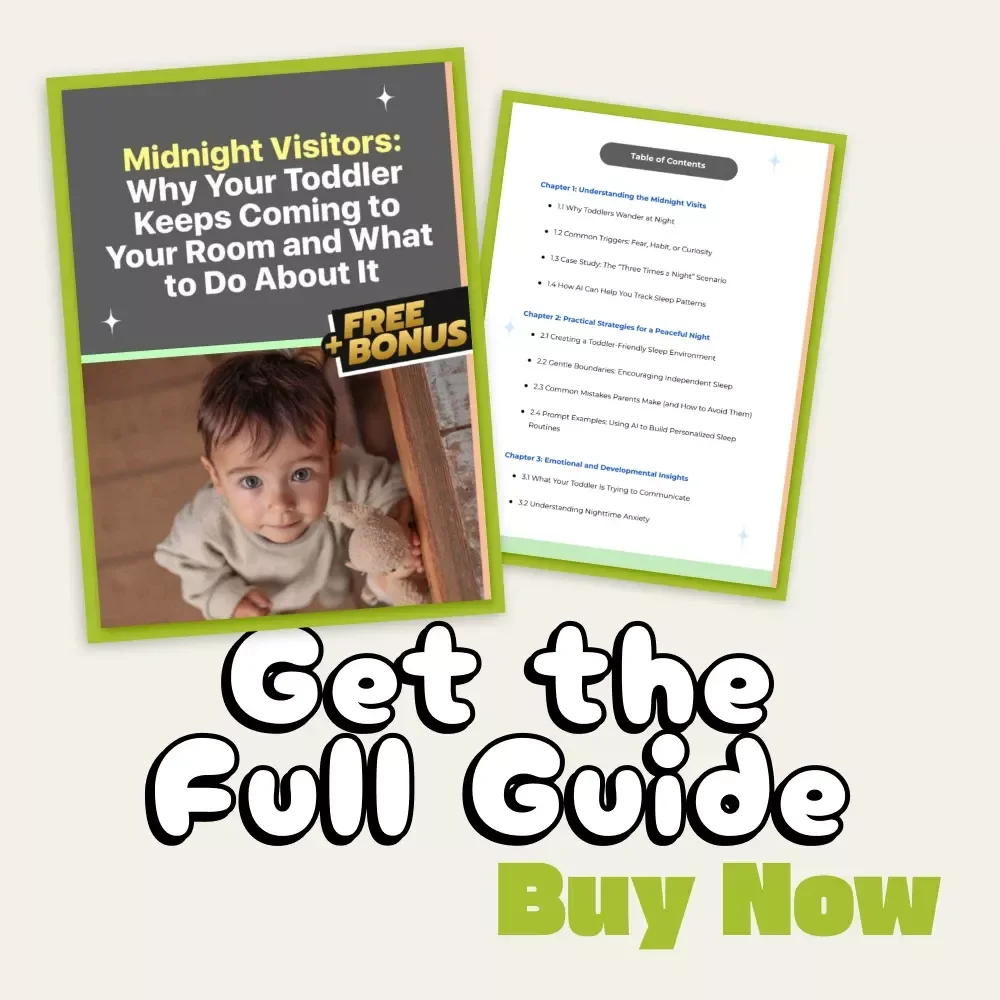 Midnight Visitors: Why Your Toddler Keeps Coming to Your Room and What to Do About It | Toddler Sleep Guide, Gentle Parenting eBook, Digital Download for Parents Wondering 