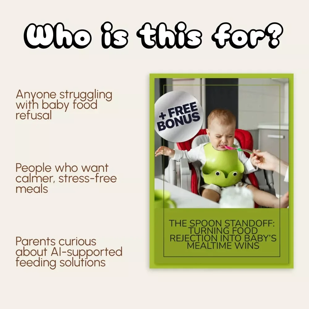 The Spoon Standoff: Turning Food Rejection into Baby’s Mealtime Wins | Gentle Feeding Guide for Parents | Digital Download | Toddler Feeding eBook | what to do when baby rejects new food