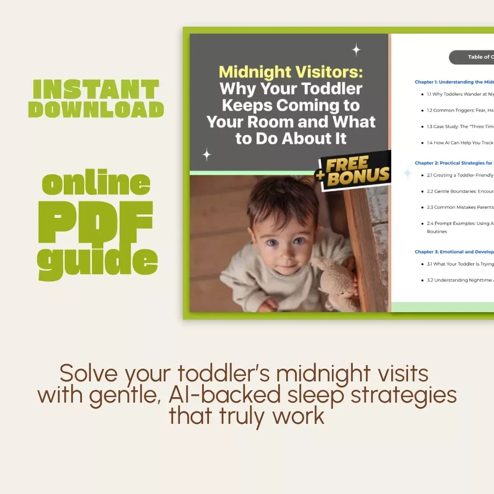 Midnight Visitors: Why Your Toddler Keeps Coming to Your Room and What to Do About It | Toddler Sleep Guide, Gentle Parenting eBook, Digital Download for Parents Wondering 