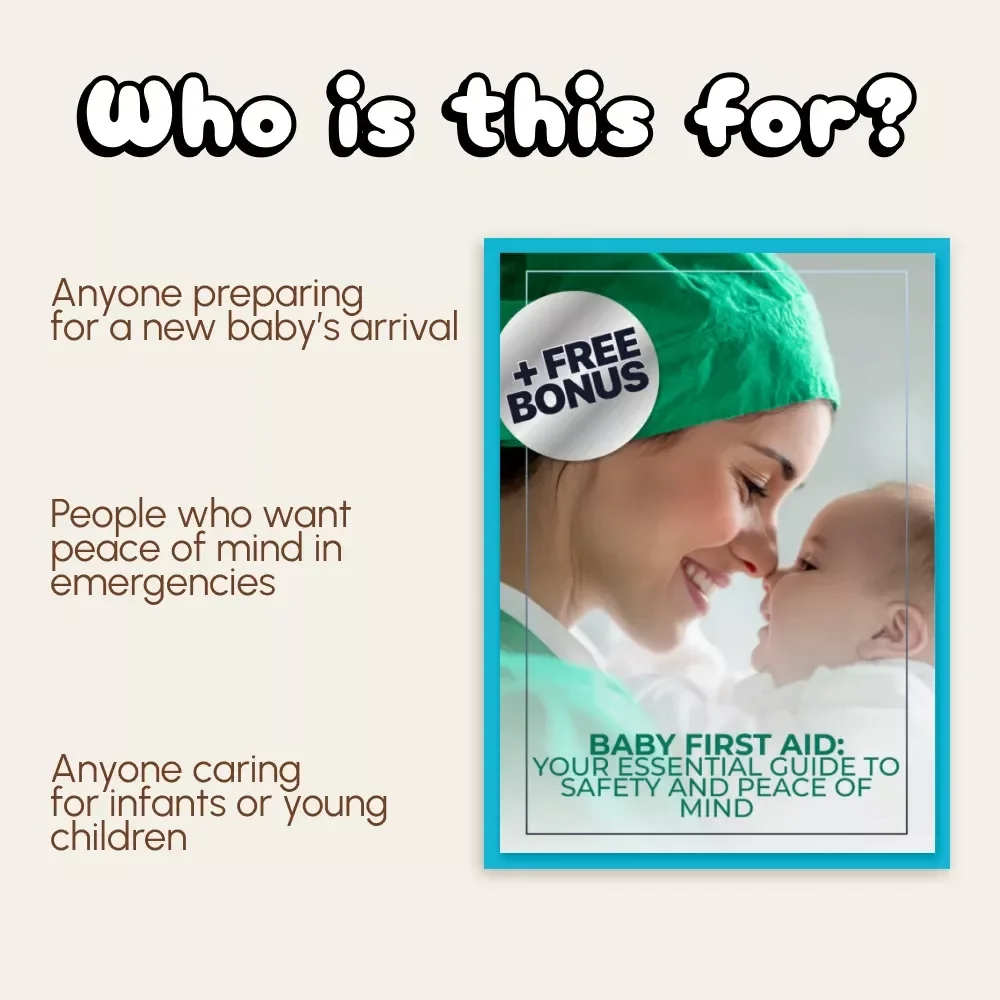 Baby First Aid: Your Essential Guide to Safety and Peace of Mind | Printable eBook for New Parents | Digital Download on What Should Be in Baby First Aid Kit